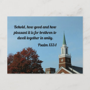 Psalm 133:1 Behold, hoe goed en aangenaam Briefkaart