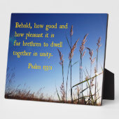 Psalm 133:1 Behold, hoe goed en aangenaam Fotoplaat (Zijkant)