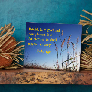 Psalm 133:1 Behold, hoe goed en aangenaam Fotoplaat