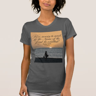 Psalm 133:3-geïnspireerde christelijke Bijbel T-shirt