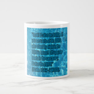 Psalm 134:1-2 WEBU Mug Extra Grote Beker