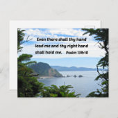 Psalm 139:10 Zelfs daar zullen ze me leiden Feestdagenkaart (Voorkant / Achterkant)
