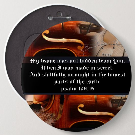 Psalm 139:15 Button (Voorkant /achterkant)