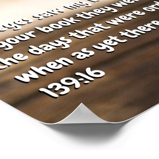 Psalm 139:16 poster (Hoek)