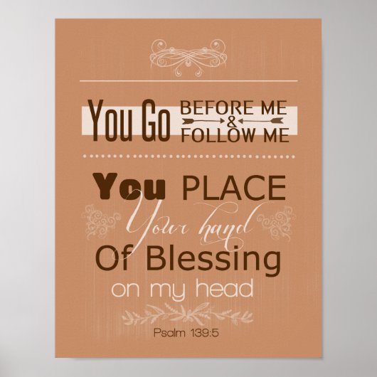 Psalm 139:5 Poster (Voorkant)