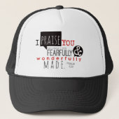 Psalm 139 - Ik wil u graag feliciteren Trucker Pet (Voorkant)