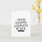 PSALM 139: VREESLIJK EN WONDERLIJK GEMAAKTE KAART (Gele Bloem)