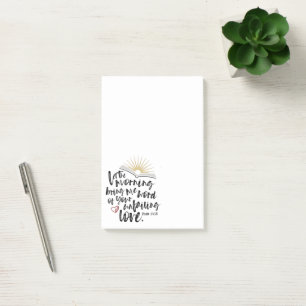 Psalm 143:8 Bijbelverse "Unfail Love" Post-it® Notes