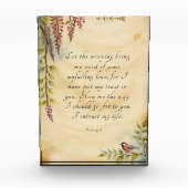 Psalm 143:8 Christelijke Bijbelverzen Art Fotoblokken (Voorkant)