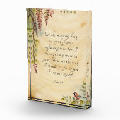 Psalm 143:8 Christelijke Bijbelverzen Art Fotoblokken (Rechts)