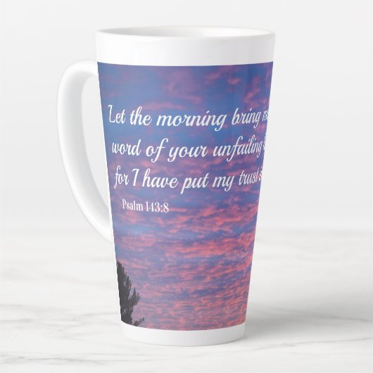 Psalm 143:8 grote latte Mok (Linkerhoek)