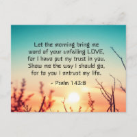 Psalm 143:8 Word of Your Unfail Love Sunrise