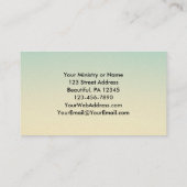 Psalm 143:8 Word of Your Unfail Love Sunrise Visitekaartje (Achterkant)