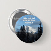 Psalm 145:10 ronde button 5,7 cm (Voorkant /achterkant)