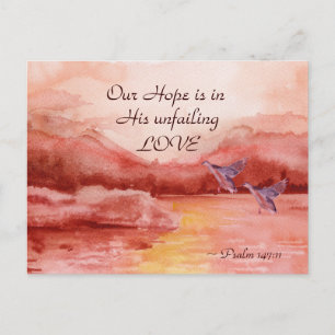 Psalm 147:11 Onze hoop is in Zijne naakte liefde Briefkaart