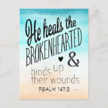 Psalm 147:3 Hij hoort de gebroken haren