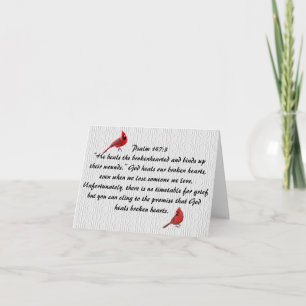"Psalm 147:3" Sympathikaart Notitiekaartje
