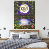 Psalm 148:3 Canvas afdrukken (Insitu (Slaapkamer))