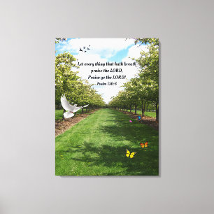 Psalm 150:6 canvas afdruk