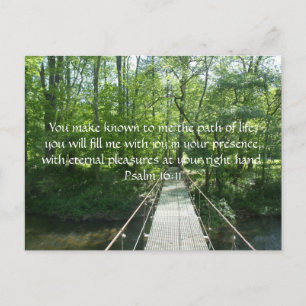 Psalm 16:11 Franse Creek Bridge Briefkaart