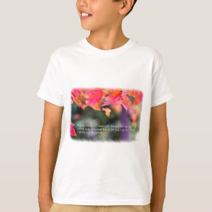 Psalm 16:8 op valbladeren t-shirt