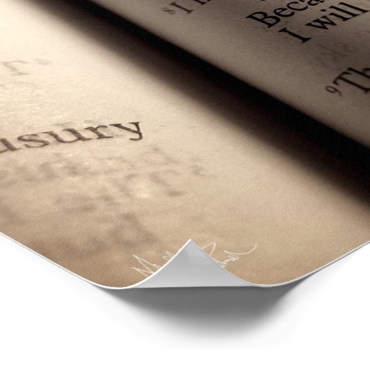 Psalm 16 afdrukken poster (Hoek)