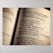 Psalm 16 afdrukken poster (Voorkant)