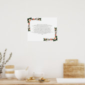 Psalm 16, Bijbelversie, wanddecor Poster (Keuken)