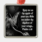 PSALM 17:8 CHRISTMAS ORNAMENT SCRIPTURE HOUDT ME (Voorkant)