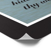 Psalm 17:8 Manuscript Druk Poster (Hoek)