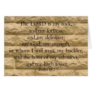 Psalm 18:2 De Heer is mijn steen en mijn fort