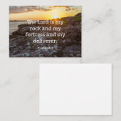 Psalm 18:2, scriptuververs notitiekaartje (Voorkant / Achterkant)