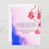 Psalm 18, Christelijk briefkaart (Voorkant / Achterkant)