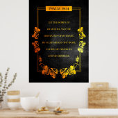 Psalm 19:14 Bijbelversie Poster (Keuken)