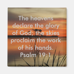 PSALM 19:1 BIBLIOTHEEKSCHRIPTUURZUIVERS VERKLAREN  MAGNEET