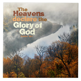 Psalm 19:1 Bijbelglorie van God keramische tegel Tegeltje