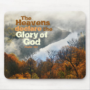 Psalm 19:1 Bijbelverse glorie van God Mousepad Muismat