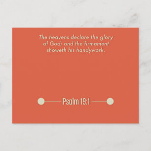 Psalm 19:1 Briefkaart