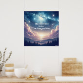 Psalm 19:1 Christelijk poster (Keuken)