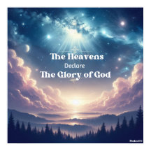 Psalm 19:1 Christelijk poster