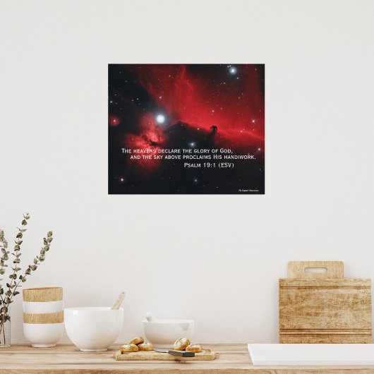 psalm 19:1 poster (Keuken)