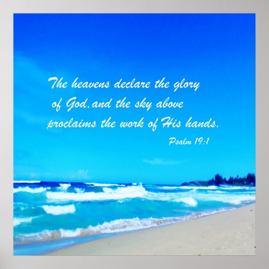 psalm 19:1 poster (Voorkant)
