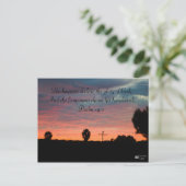 Psalm 19:1 Sunset Briefkaart (Staand voorkant)