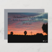Psalm 19:1 Sunset Briefkaart (Voorkant / Achterkant)