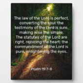 Psalm 19:7-8 Plaque Fotoplaat (Voorkant)