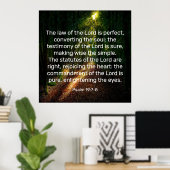 Psalm 19:7-8 poster (Thuiskantoor)