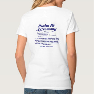 Psalm 19 Astronomie, dames V-Neck T-Shirt