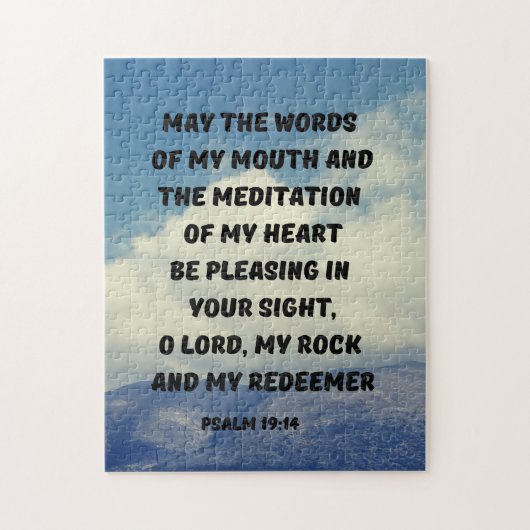 Psalm 19 Bijbelverse bijbelstudie Legpuzzel (Verticaal)