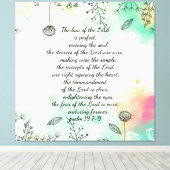 Psalm 19 canvasafdruk canvas afdruk (Insitu (Houten vloer))