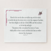 Psalm 1:1-3, Blessed is degene die: Legpuzzel (Horizontaal)